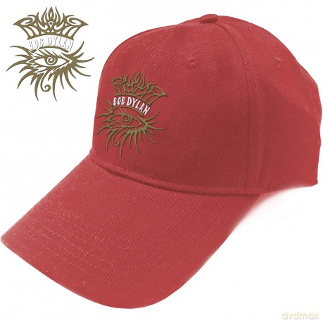 Bob Dylan: Unisex Baseball Cap: Eye Icon (Red)