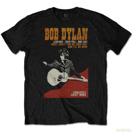 Bob Dylan: Unisex T-Shirt: Sweet Marie (Black) (Small)