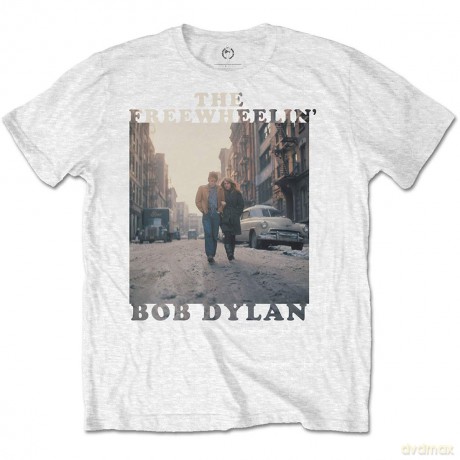 Bob Dylan: Unisex T-Shirt: The Freewheelin' (White) (XX-Large)