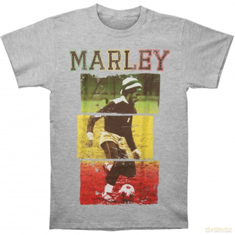 Bob Marley: Men's Tee: Football Text (X-Large)