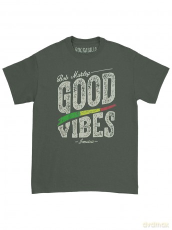 Bob Marley: Men's Tee: Good Vibes (Small)