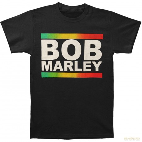 Bob Marley: Men's Tee: Rasta Band Block (Medium)