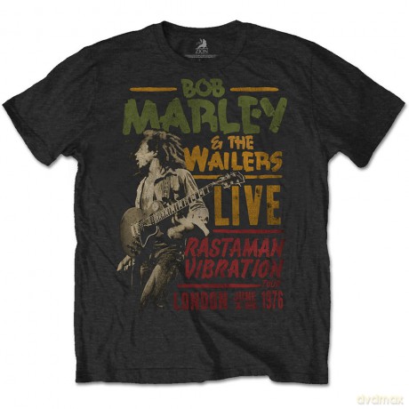 Bob Marley: Men's Tee: Rastaman Vibration Tour 1976 (Small)