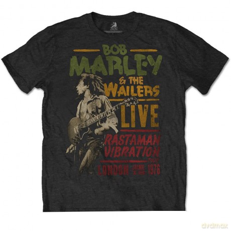 Bob Marley: Men's Tee: Rastaman Vibration Tour 1976 (X-Large)