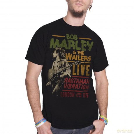 Bob Marley: Men's Tee: Rastaman Vibration Tour 1976 (X-Large)
