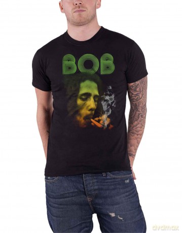 Bob Marley: Men's Tee: Smoking Da Erb (Small)