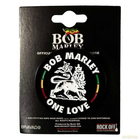 Bob Marley: Pin Badge: Lion