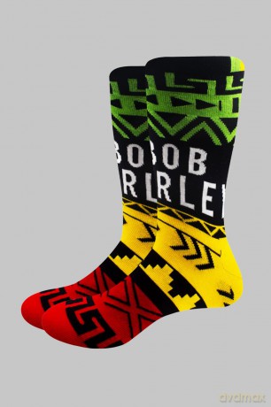Bob Marley: Unisex Ankle Socks: Press Play (Black) (UK Size 7 - 11)