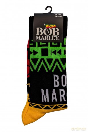 Bob Marley: Unisex Ankle Socks: Press Play (Black) (UK Size 7 - 11)