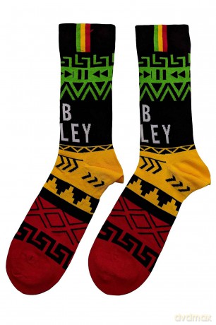 Bob Marley: Unisex Ankle Socks: Press Play (Black) (UK Size 7 - 11)