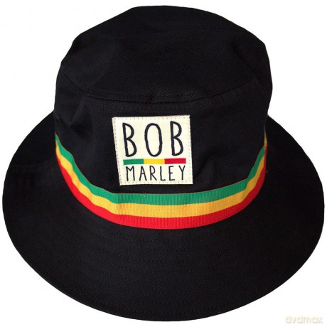 Bob Marley: Unisex Bucket Hat: Tricolor Stripes (Small/Medium)
