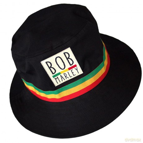 Bob Marley: Unisex Bucket Hat: Tricolor Stripes (Small/Medium)