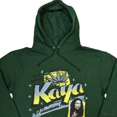 Bob Marley: Unisex Pullover Hoodie: Kaya (Green) (Large)