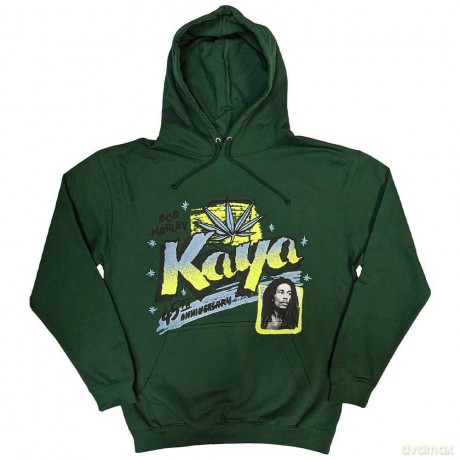 Bob Marley: Unisex Pullover Hoodie: Kaya (Green) (Medium)