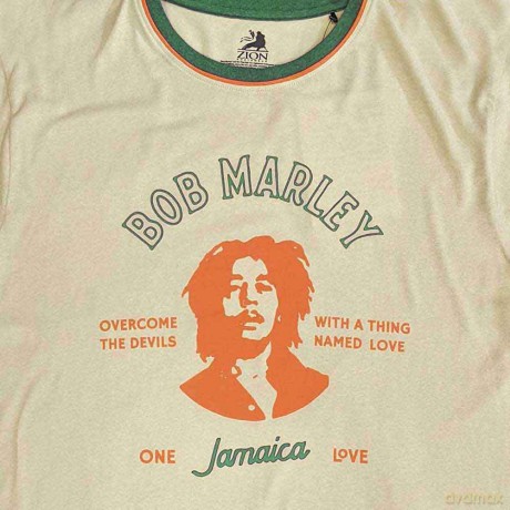 Bob Marley: Unisex Ringer T-Shirt: Thing Called Love (Sand) (X-Large)