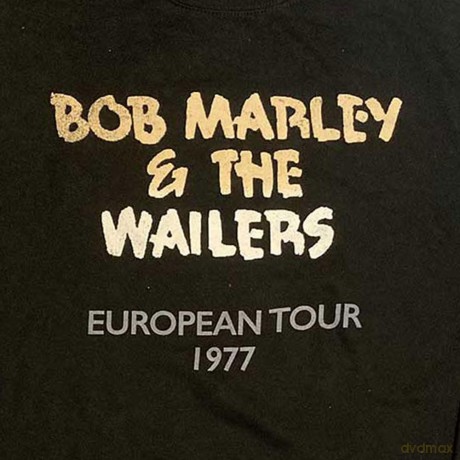 Bob Marley: Unisex Sweatshirt: Wailers European Tour '77 (Black) (Large)