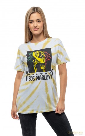 Bob Marley: Unisex T-Shirt: 77 (White) (Wash Collection) (Medium)