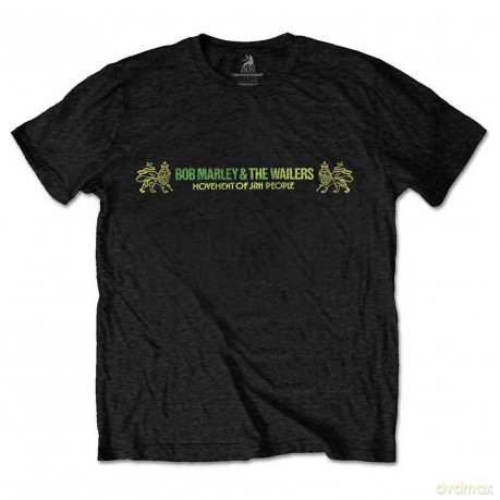 Bob Marley: Unisex T-Shirt: Exodus (Black) (Back Print) (Medium)