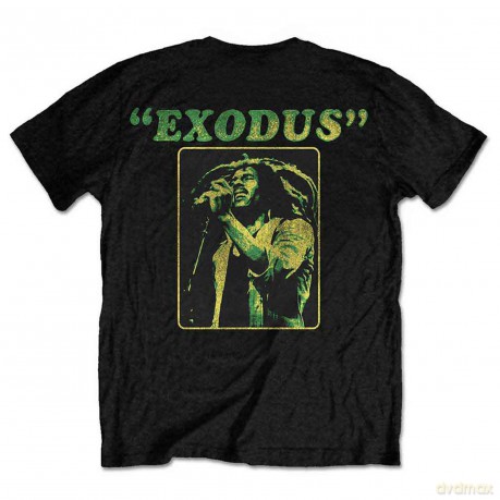 Bob Marley: Unisex T-Shirt: Exodus (Black) (Back Print) (Medium)