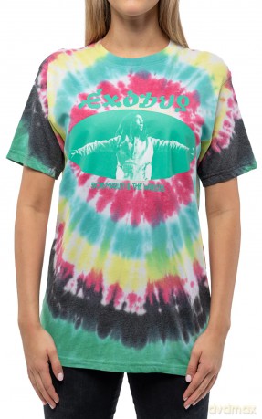 Bob Marley: Unisex T-Shirt: Exodus Oval (Multicolour) (Wash Collection) (Large)