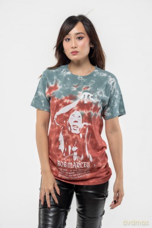 Bob Marley: Unisex T-Shirt: Exodus Playlist (Red) (Wash Collection) (Small)