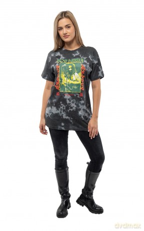 Bob Marley: Unisex T-Shirt: Exodus Tie-Dye (Black) (Wash Collection) (Medium)