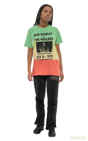 Bob Marley: Unisex T-Shirt: Montego Bay (Green) (Wash Collection) (Large)