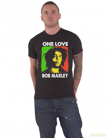 Bob Marley: Unisex T-Shirt: One Love (Black) (Large)