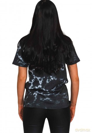 Bob Marley: Unisex T-Shirt: Smoke Gradient (Dip-Dye On Grey) (Wash Collection) (Medium)
