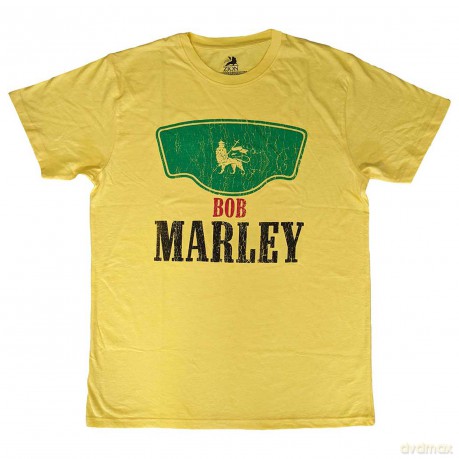 Bob Marley: Unisex T-Shirt: Vintage Green Label (Yellow) (Large)