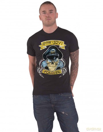 Bon Jovi: Unisex T-Shirt: Forever (Black) (Medium)