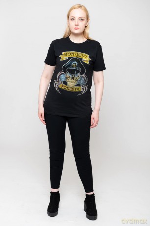 Bon Jovi: Unisex T-Shirt: Forever (Black) (Medium)