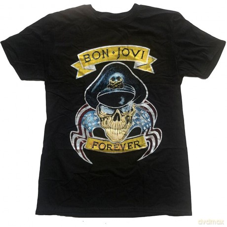 Bon Jovi: Unisex T-Shirt: Forever (Black) (Small)