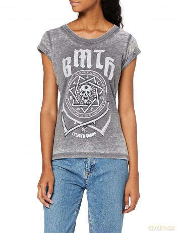 Bring Me The Horizon: Ladies Fashion Tee: Crooked Young (Burn Out) (X-Small)