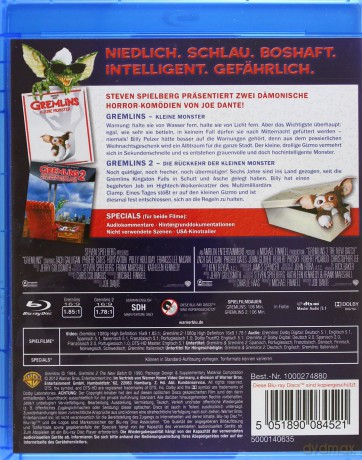 Gremlins 1+2 (Gremliny) [Blu-Ray]