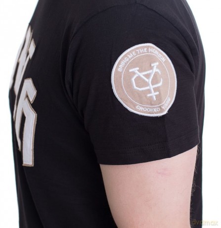 Bring Me The Horizon: Men's Fashion Tee: Crooked Young with Applique Motifs (X-Large)