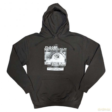 Bring Me The Horizon: Unisex Pullover Hoodie: Remain Calm FP (Grey) (Medium)