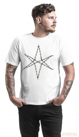 Bring Me The Horizon: Unisex T-Shirt: Barbed Wire (White) (Back Print) (Small)