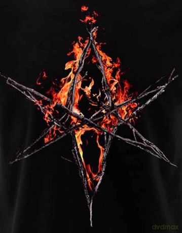Bring Me The Horizon: Unisex T-Shirt: Flaming Hex (Black) (Medium)