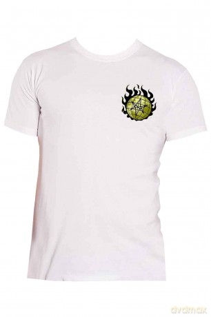 Bring Me The Horizon: Unisex T-Shirt: Globe (White) (Back Print) (XX-Large)