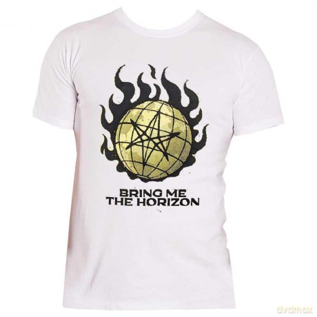 Bring Me The Horizon: Unisex T-Shirt: Globe Yellow (Yellow) (Medium)