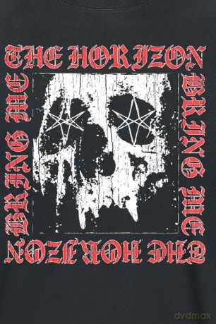 Bring Me The Horizon: Unisex T-Shirt: Metal Logo Skull (Black) (Medium)