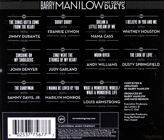 Barry Manilow: My Dream Duets [CD]