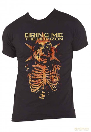Bring Me The Horizon: Unisex T-Shirt: Skull Muss (Black) (Large)