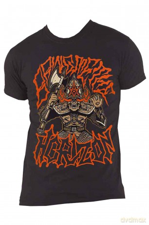 Bring Me The Horizon: Unisex T-Shirt: Warrior (Black) (Back Print) (X-Large)