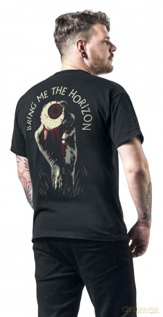 Bring Me The Horizon: Unisex T-Shirt: Zombie Eye (Black) (Back Print) (Small)
