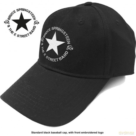 Bruce Springsteen: Unisex Baseball Cap: Circle Star Logo (Black)