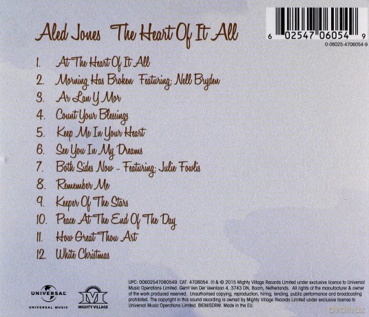 Aled Jones: The Heart Of It All [CD]