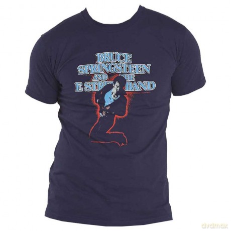 Bruce Springsteen: Unisex T-Shirt: The E-Street Band (Navy Blue) (Large)