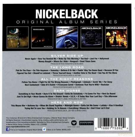 Nickelback: Original Album Series [5CD]